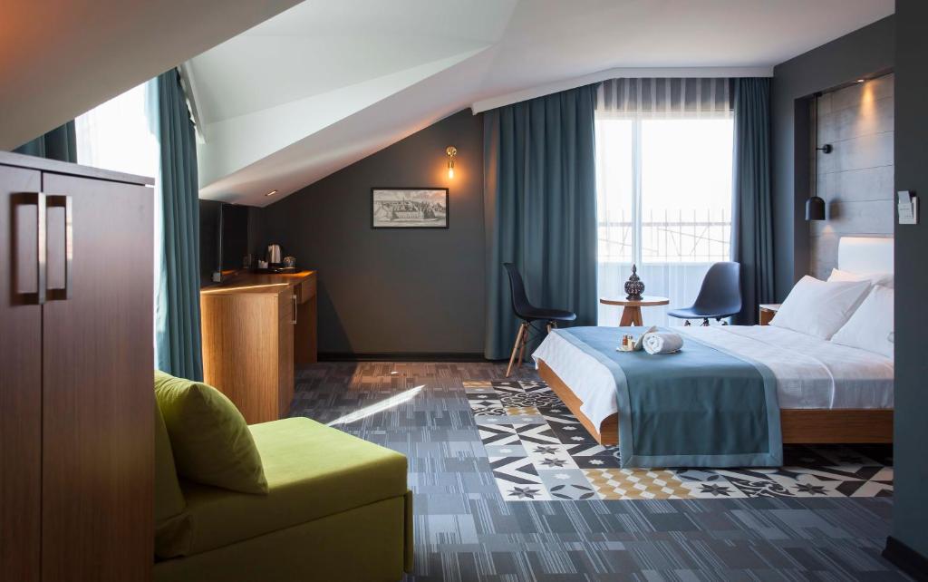 Postel nebo postele na pokoji v ubytování Hotel Cura