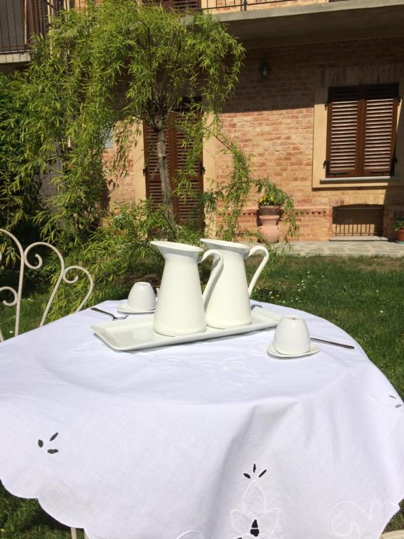 Zahrada ubytování B&B Locanda dai Nonni