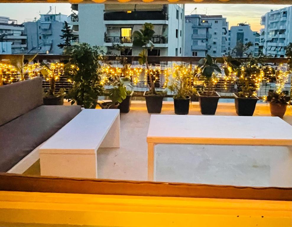Roof top 5 steps from the beach