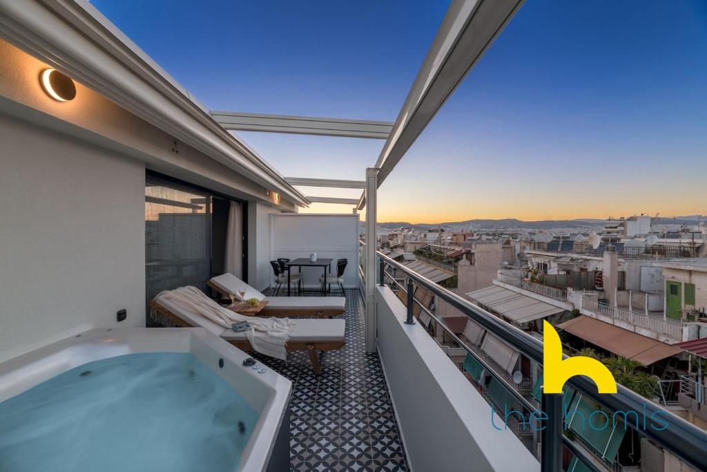 Luxury Maisonette W Jacuzzi & Acropolis View