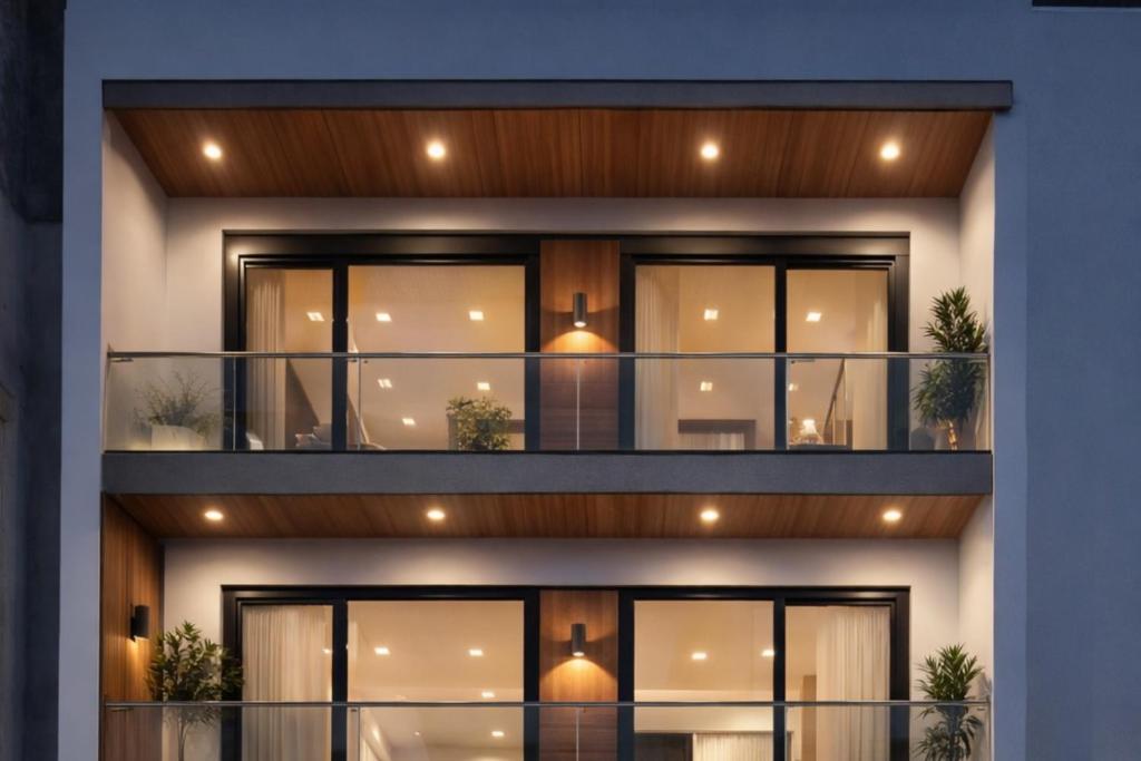 eine Fassade eines Gebäudes mit vielen Fenstern in der Unterkunft Hotel Comentom Vrindavan in Vrindāvan