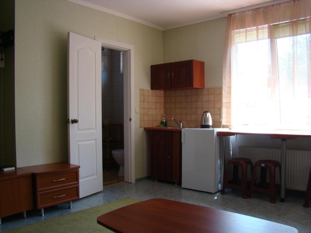 Kuchyň nebo kuchyňský kout v ubytování Mini-hotel in Odessa Yard