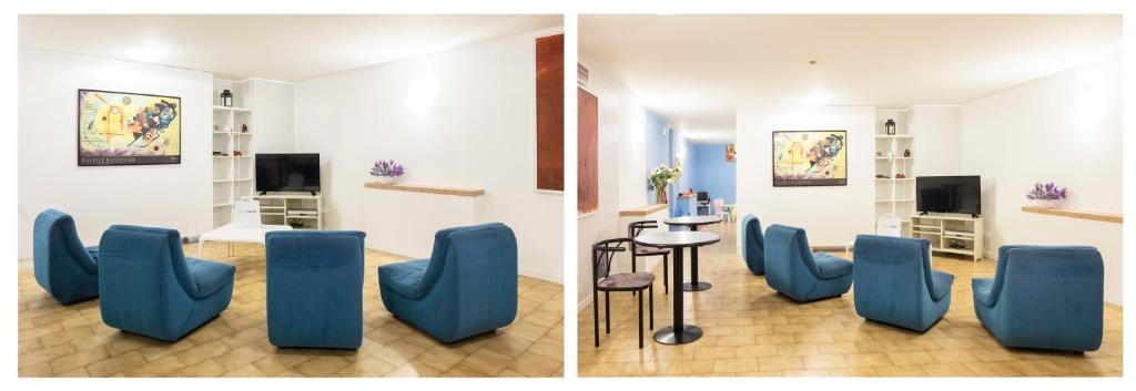 TV a/nebo společenská místnost v ubytování Hotel Mignon Riccione Fronte Mare