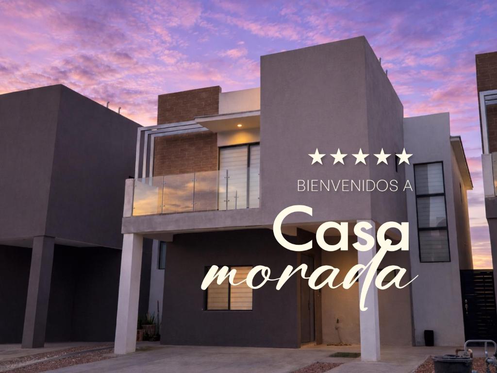 a building with a sign that reads casa morada at Casa Morada in Ciudad Juárez