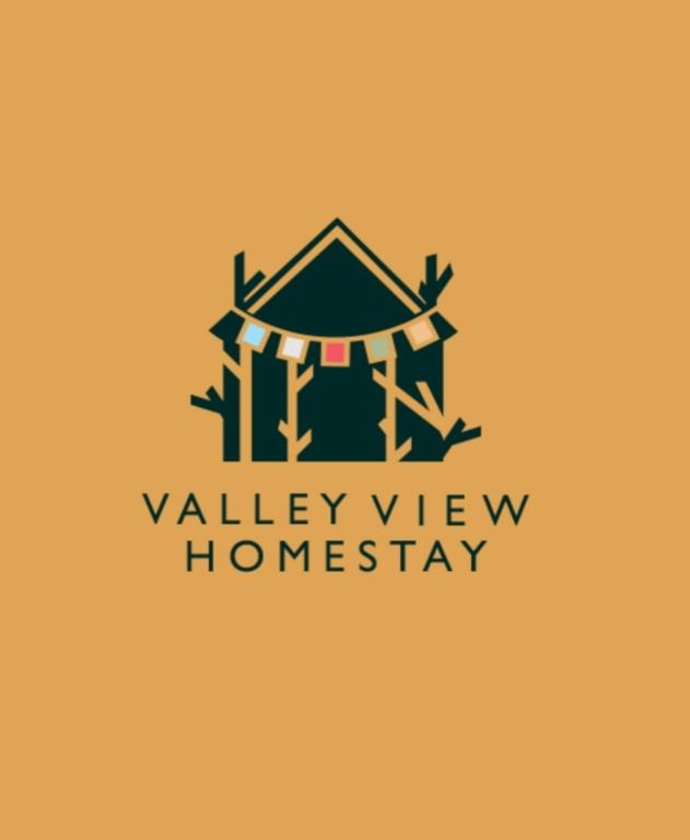 a logo for a valley view homesteadery at Valley View Homestay Lahaul in Gondla