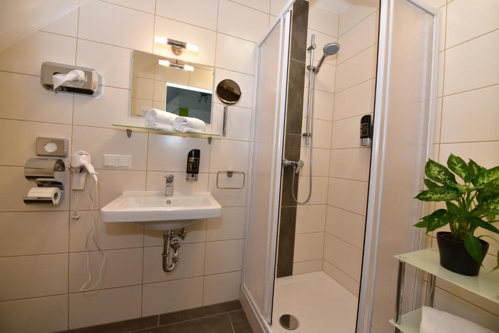 Koupelna v ubytování Die Schlafstube - Bed & Breakfast