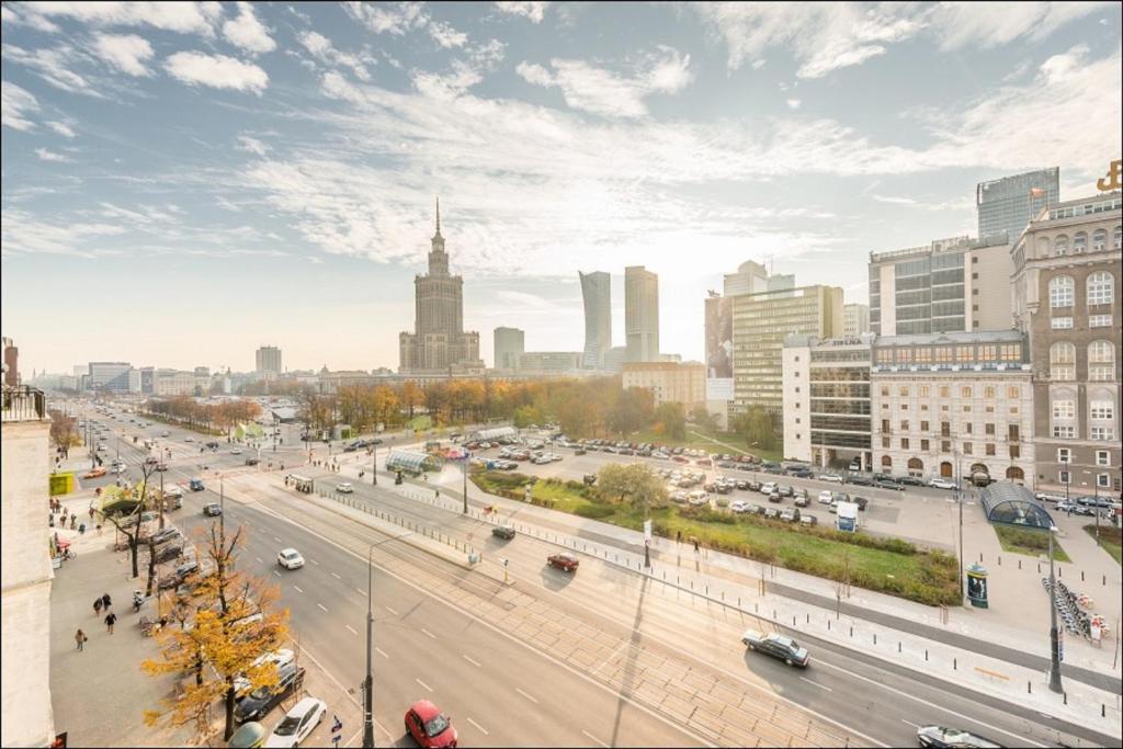 Výhľad na mesto Varšava alebo výhľad na mesto priamo z apartmánu