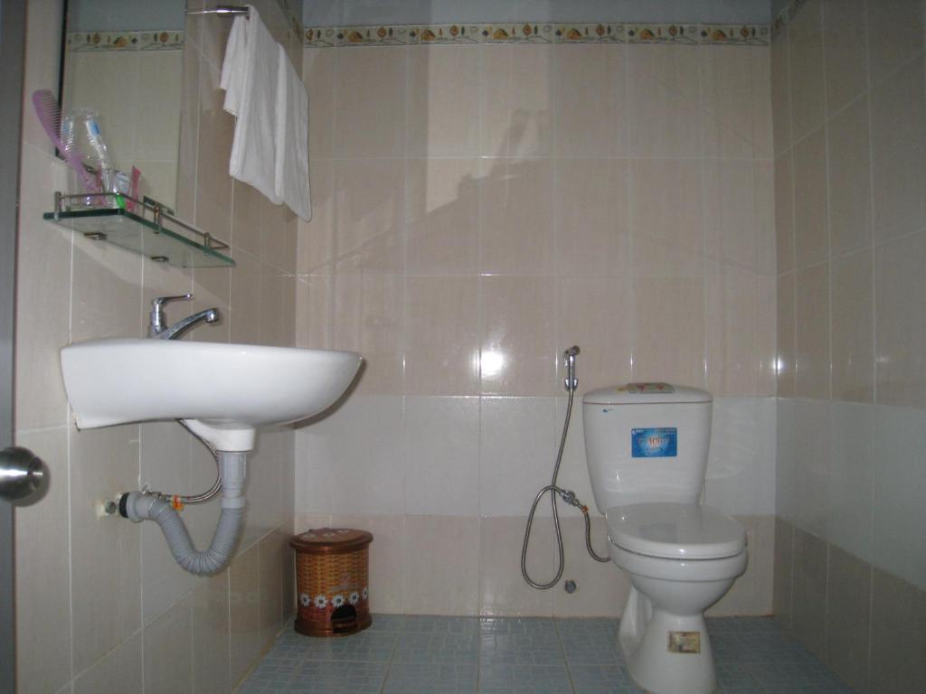 Koupelna v ubytování Hoa Sua Motel