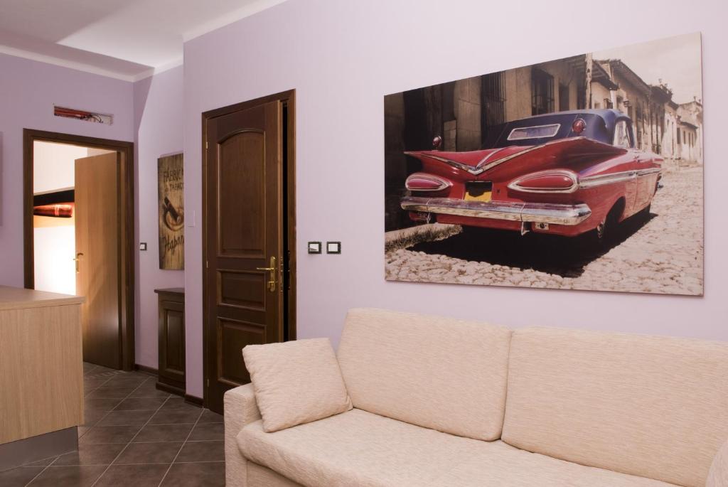 Posezení v ubytování Residence Corona Grossa