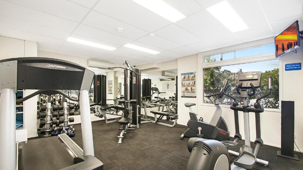 Fitness centrum a/nebo fitness zařízení v ubytování Laguna on Hastings
