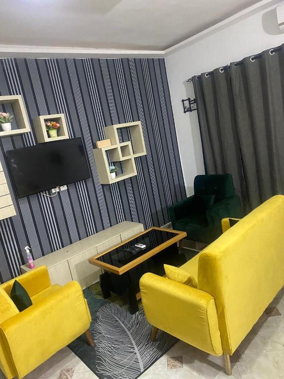 Zona d'estar a Yellow House