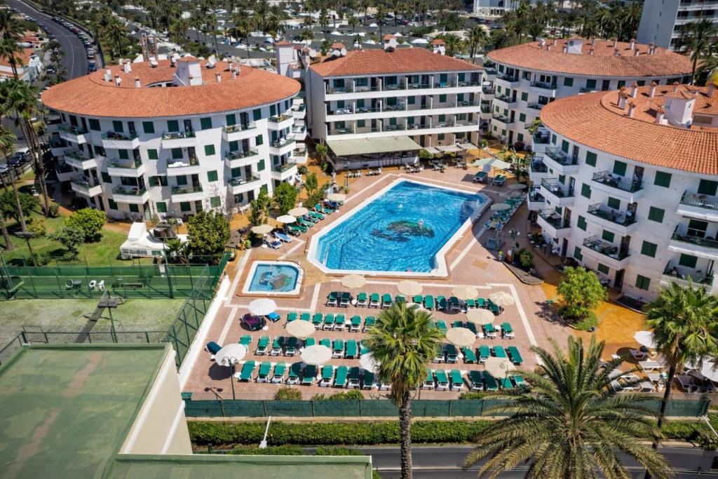 an aerial view of a resort with a swimming pool at Las Faluas by Youroom in Playa del Ingles