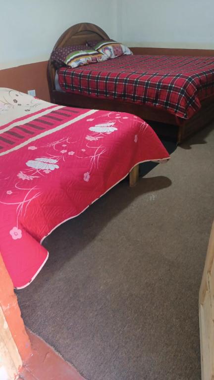 Llit o llits en una habitació de Posada Rossy