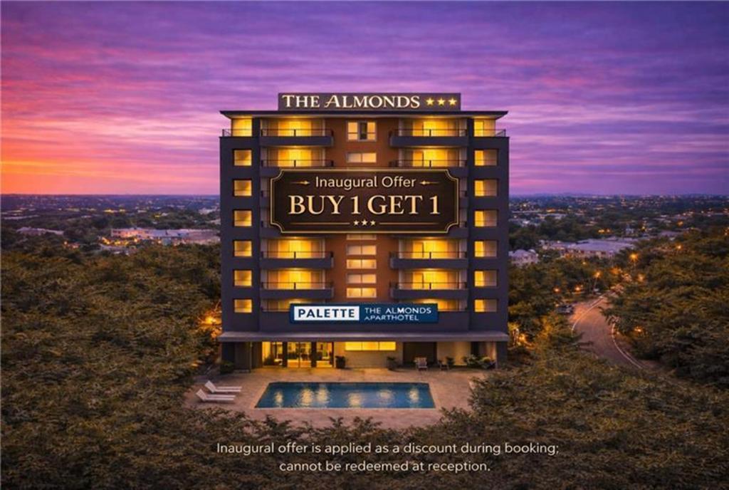 a building with a sign that reads the alhamines imperial club buy gett at Palette Cebu The Almonds Boutique Aparthotel Near University of Cebu in Cebu City