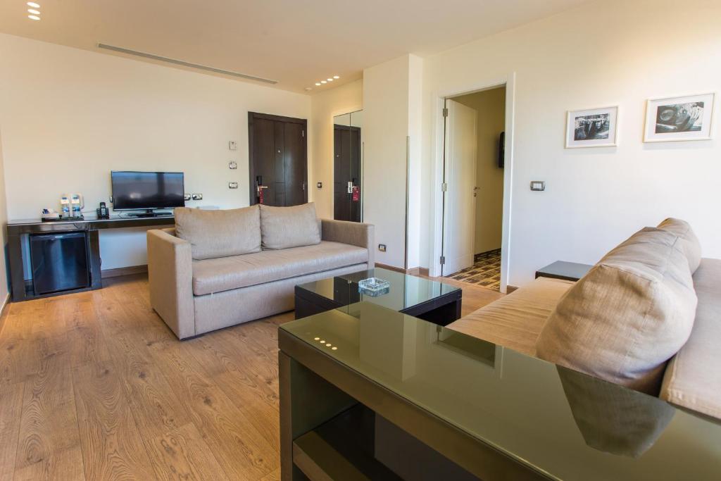 Posezení v ubytování Hotel Cavalier
