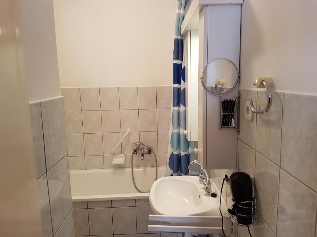 Kúpeľňa v ubytovaní Apartman Kaszás Central