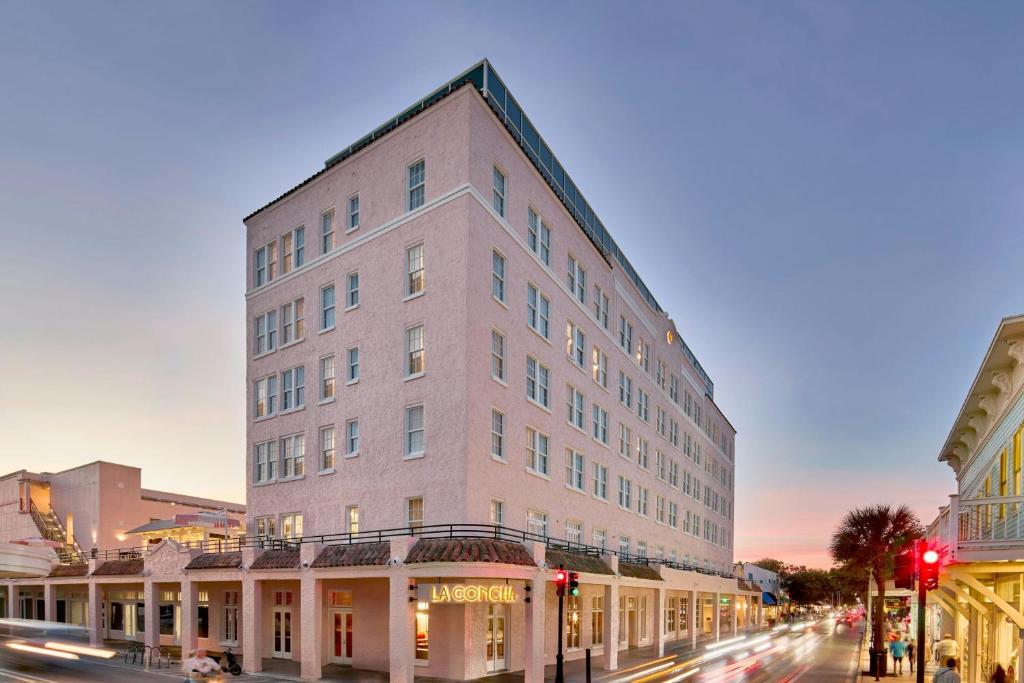 a tall building on a city street with a traffic light at La Concha Key West, Autograph Collection in Key West