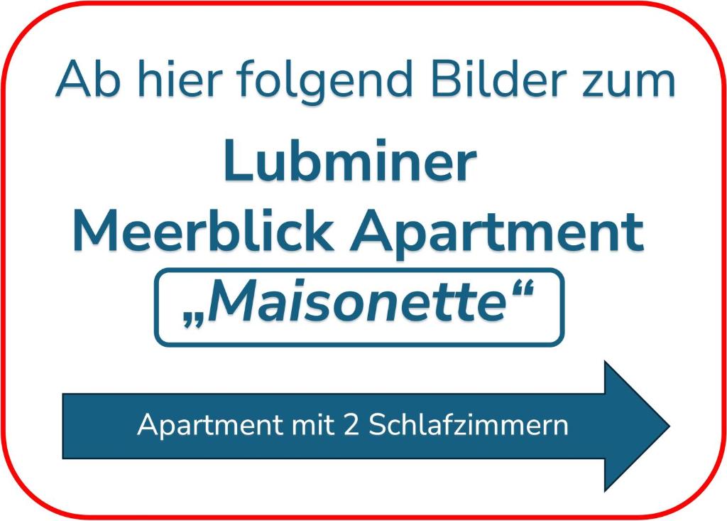 Lubminer Meerblick Apartments - Appartamento Monolocale Con Un Letto Matrimoniale