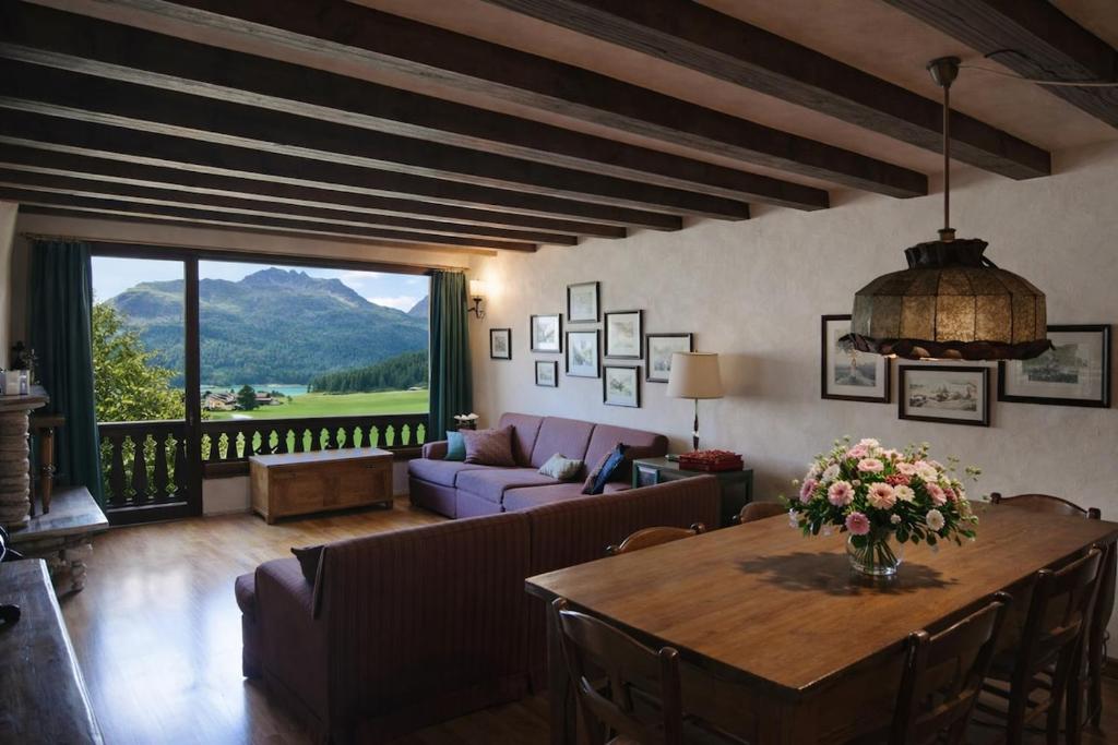 Alpine Apartment with Balcony, Lake & Ski Views