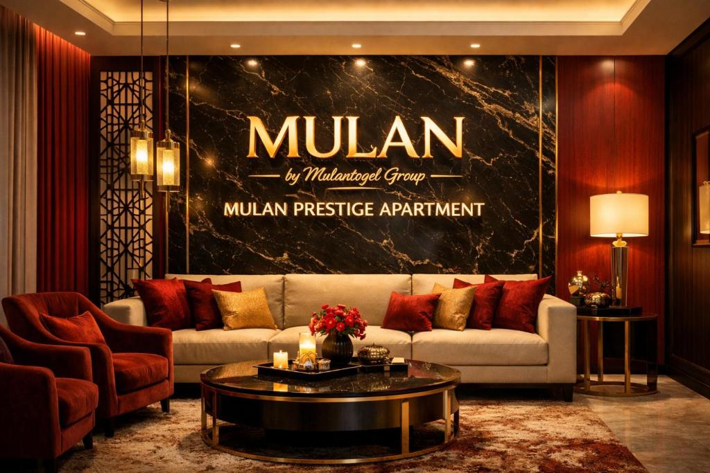 a living room with a couch and a table at Mulantogel88 in Kangboi