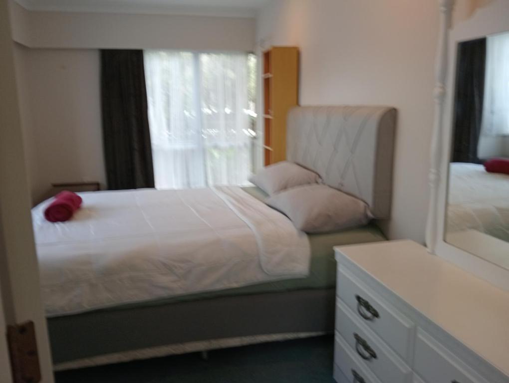 a bedroom with a bed and a window at Budget shared accommodation holiday room spring city in Tauranga