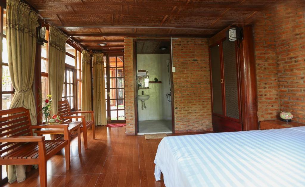 Postel nebo postele na pokoji v ubytování Seaside An Bang Homestay