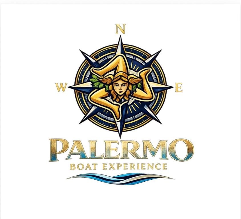 a rendering of a palermo boat experience logo at Palermo Boat Experience in Isola delle Femmine