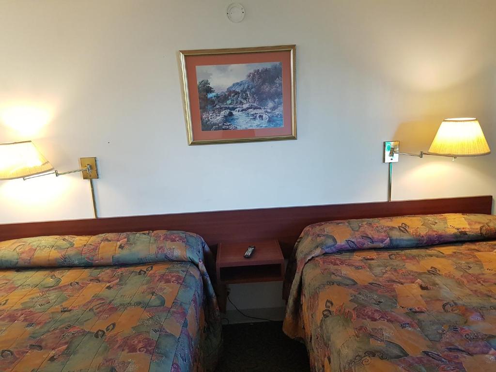 Posezení v ubytování Shamrock Motel