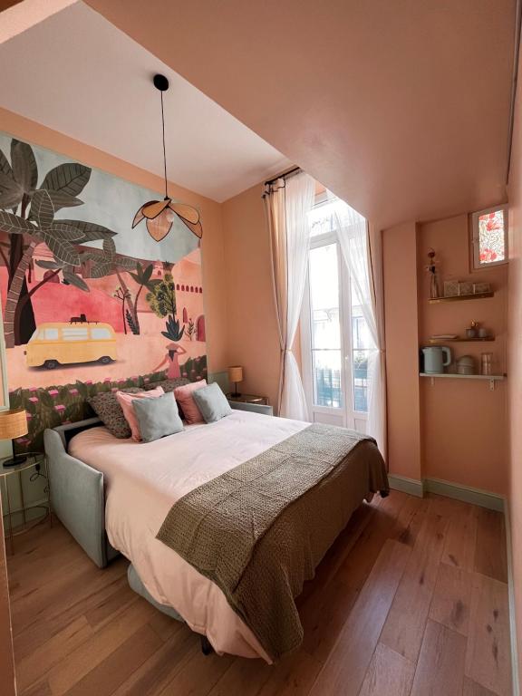 Chambre arty & colorée en plein cœur de Nice