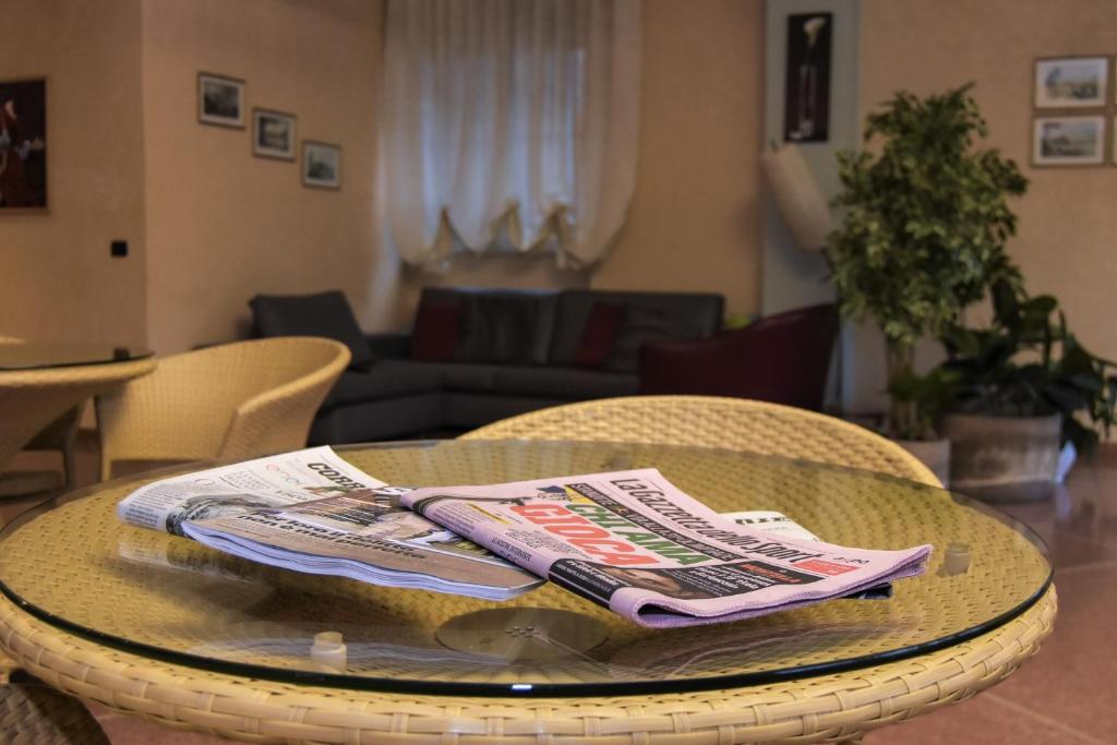 Posezení v ubytování Albergo Munsci'