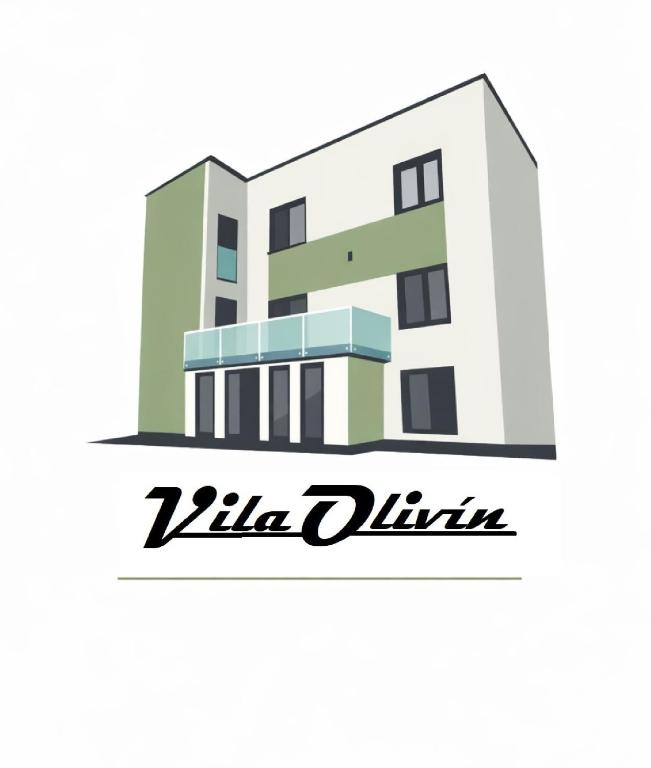 a picture of a building with the name villa oliva at Vila Olivín - Private rooms with bathroom in Banská Bystrica