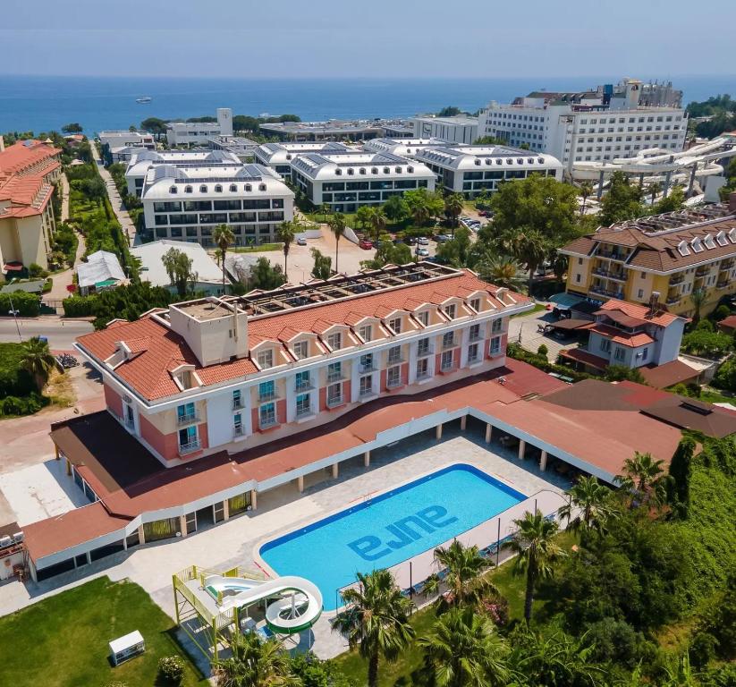 an aerial view of a resort with a swimming pool at Pera Aura Resort Hotel & Spa - All Inclusive in Kemer