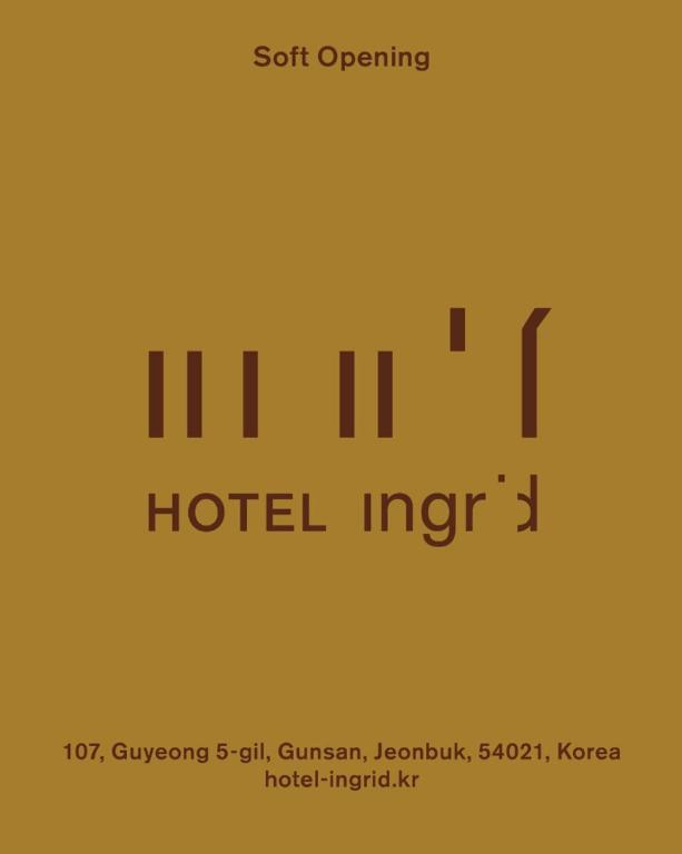 a poster with the words hotel incognito on it at Hotel Ingrid Gunsan in Gunsan-si