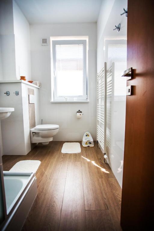 Koupelna v ubytování Vendelin Apartmany