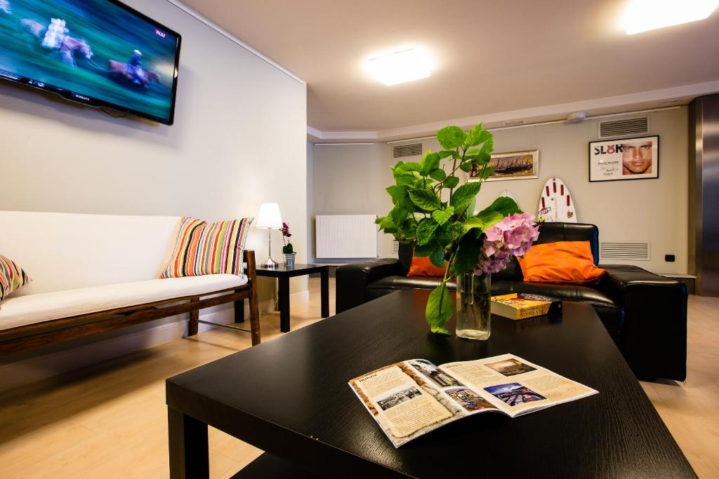 TV a/nebo společenská místnost v ubytování Apartamentos Mundaka