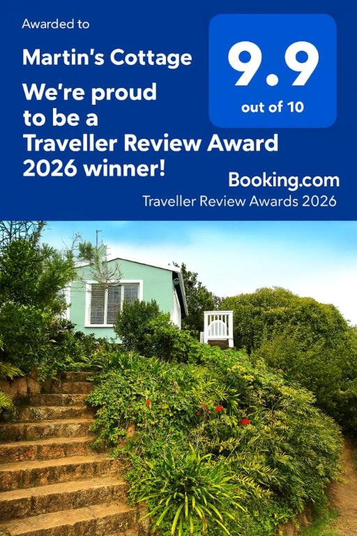 a flyer for martinis cottage were proud to be a traveller review award winner at Martin's Cottage in Great Brak River