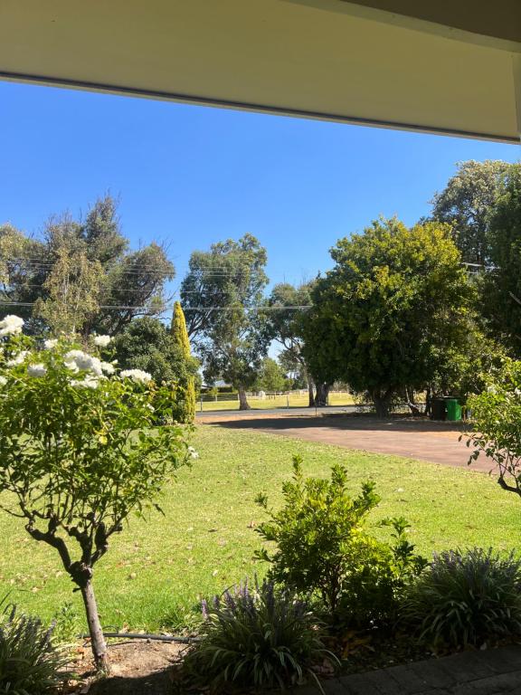 a view of a park with trees and a field at 367 The Avenue in Harvey