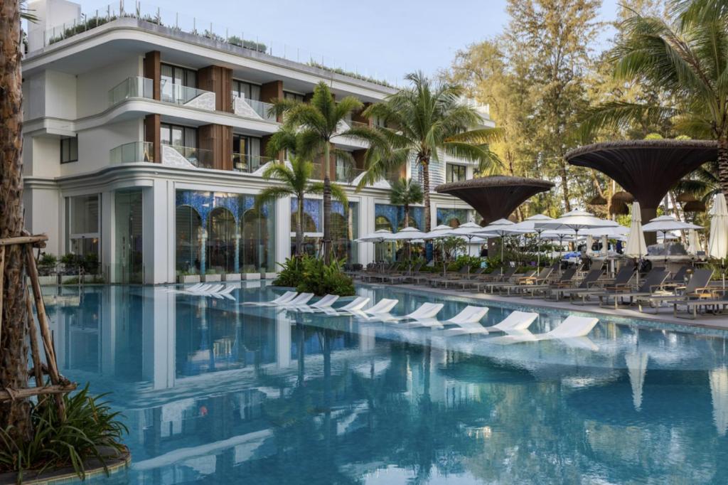a view of the resort from the pool at Sunshine by Villacarte in Layan Beach