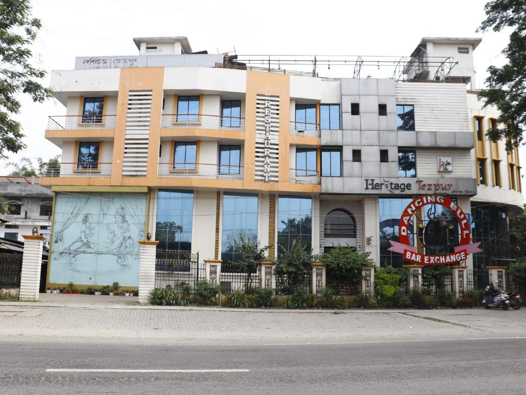 a building on the side of a street at Heritage Tezpur in Tezpur