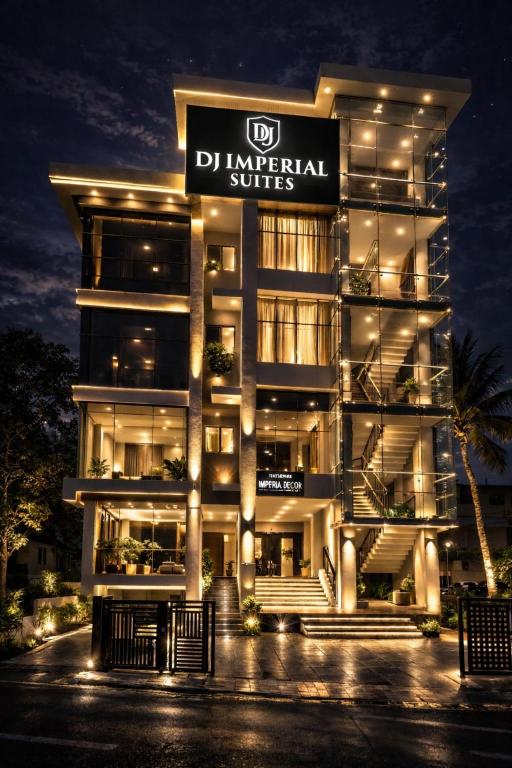 a building with a sign that reads differential suites at DJ Imperial Suites in Trivandrum