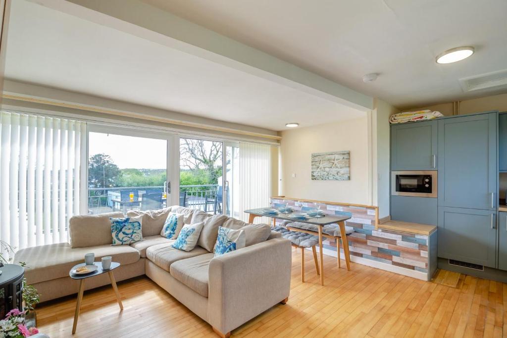 a living room with a couch and a table at 2 Bed in Abersoch oc-c31969 in Abersoch