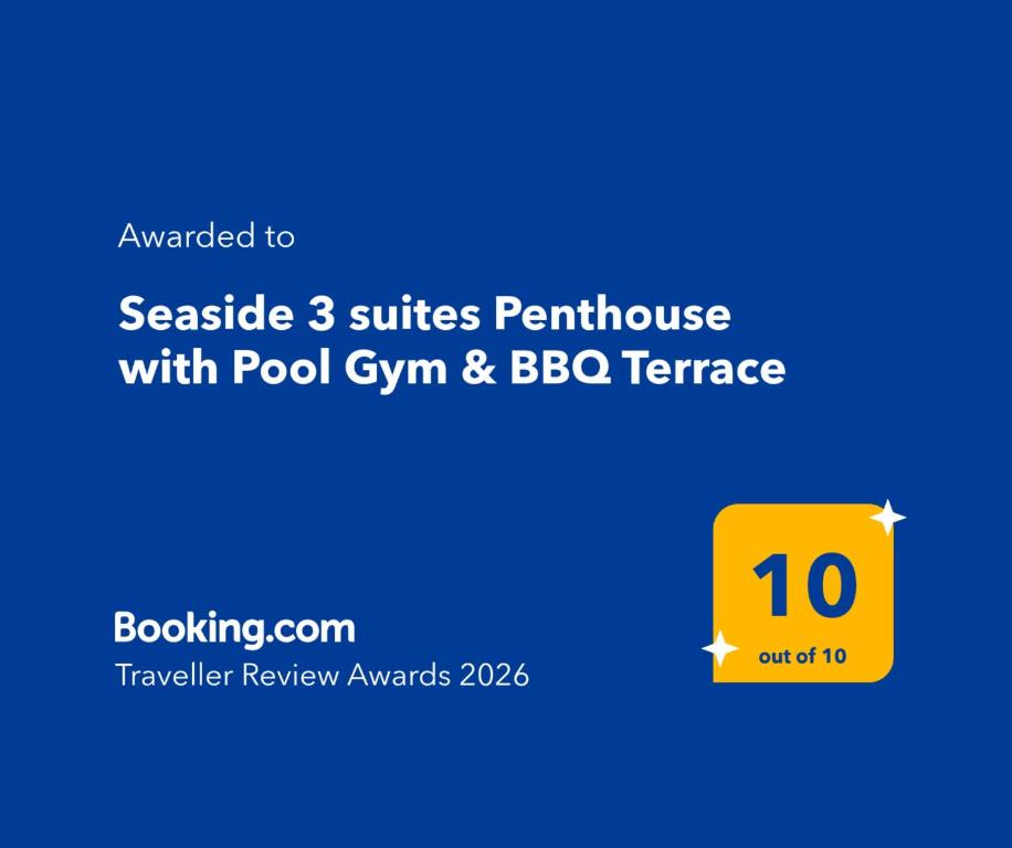 Seaside 3 suites Penthouse with Pool Gym & BBQ Terrace — photo 12