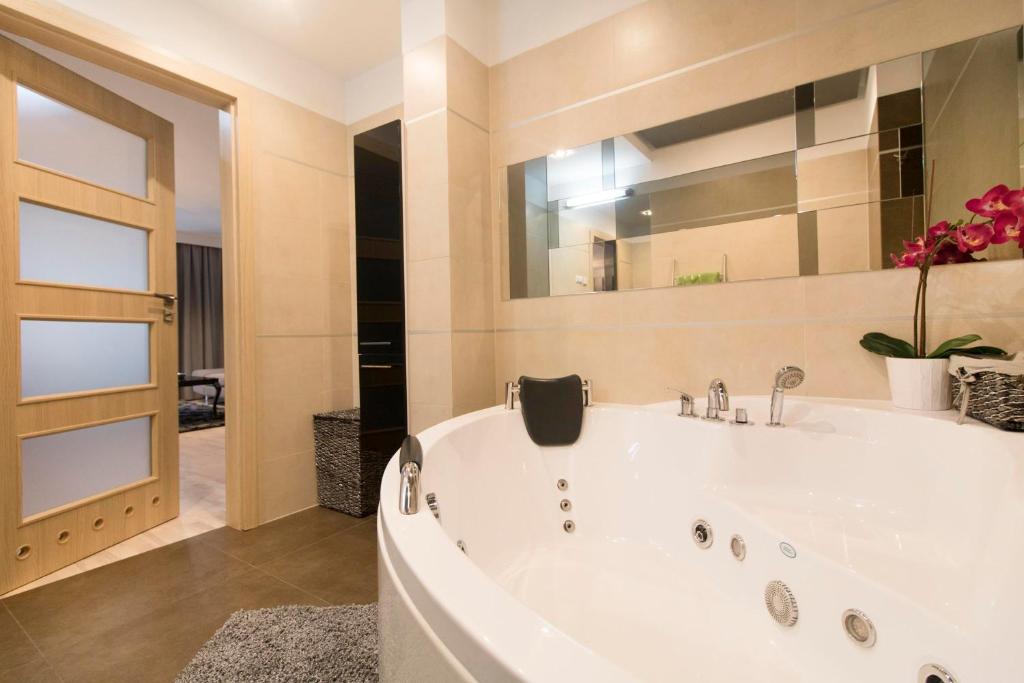 Koupelna v ubytování Kings City - Skawińska Apartment