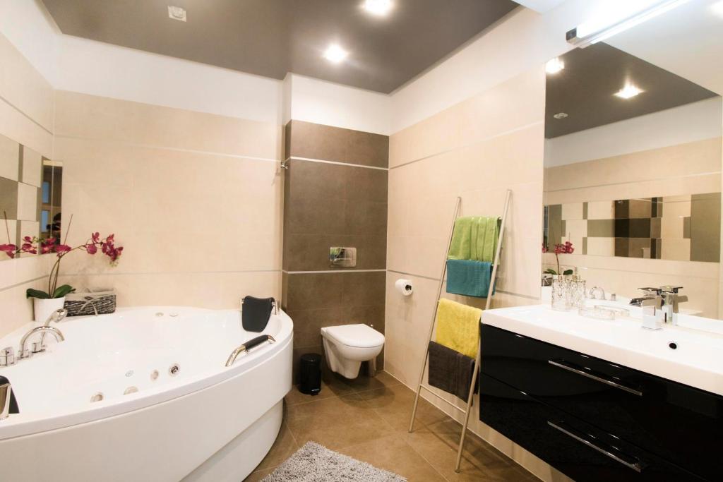 Koupelna v ubytování Kings City - Skawińska Apartment