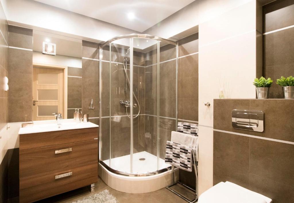 Koupelna v ubytování Kings City - Skawińska Apartment