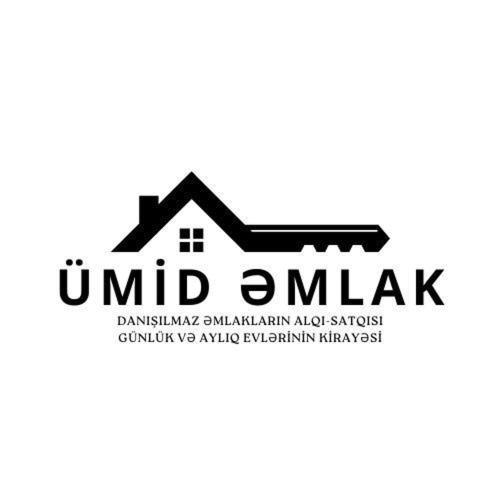 ein Firmenlogo mit dem Schriftzug „Vereinheitlichte Analyse“ in der Unterkunft Ümid Əmlak in Quba