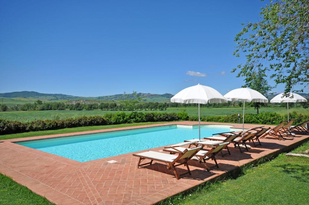 Bazén v ubytování Pienza by PosarelliVillas nebo v jeho okolí