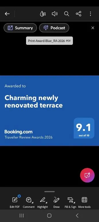 Charming nicely renovated terrace