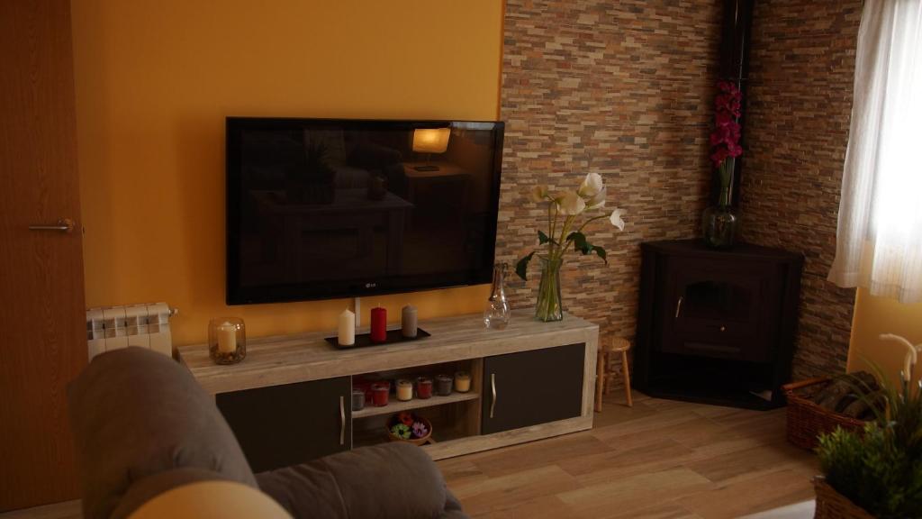 TV a/nebo společenská místnost v ubytování El Pajar de Neme