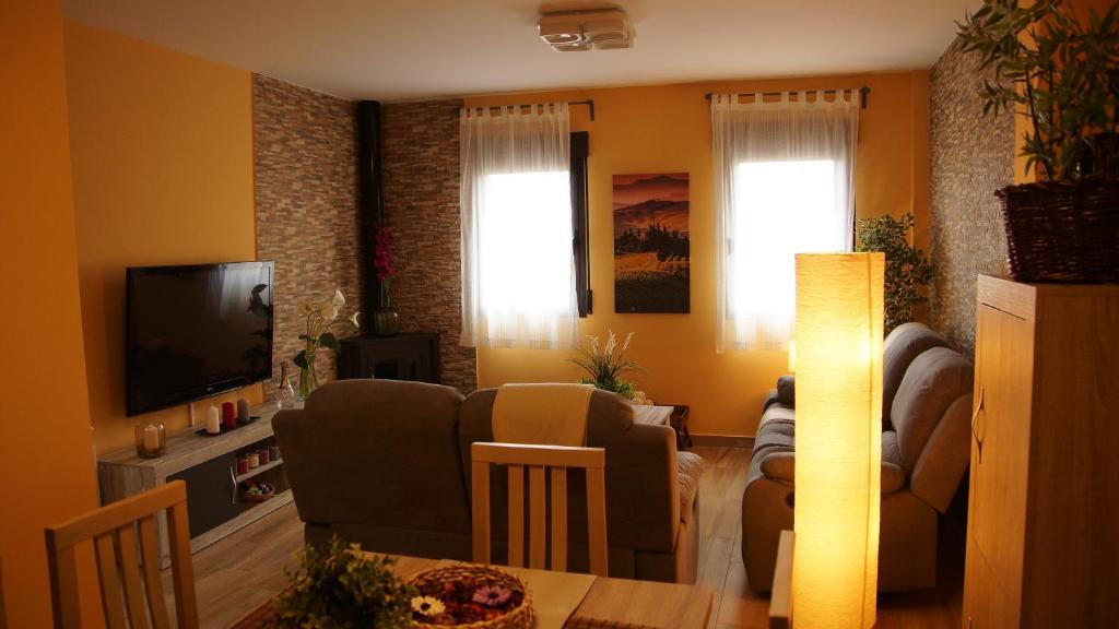 TV a/nebo společenská místnost v ubytování El Pajar de Neme